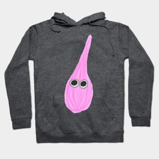 Pink hair fluff ball with eyes Hoodie